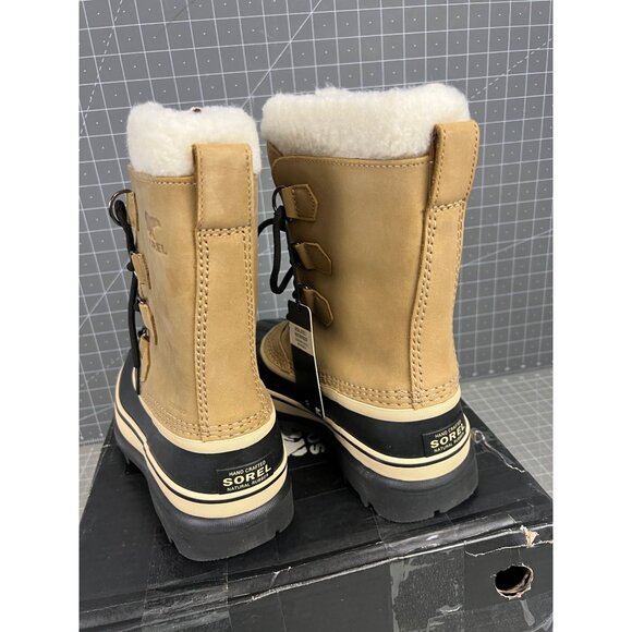 SOREL Caribou Women's Waterproof Boot Size 7 - Tan Insulated NEW - Picture 4 of 8